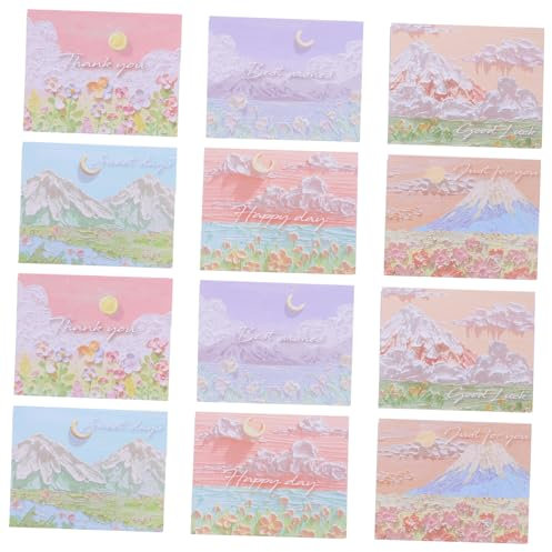 DIYEAH 12stücke Kreative Geburtstagskarten Dekorative Grußkarten Hochwertigem Papier Für Verschiedene Anlässe Designs Karten Für Feiern Und Festliche Botschaften