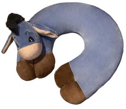 Cuscino per il collo del bambino, cuscino per il collo a forma di animale dei cartoni animati, morbido cuscino per il collo per bambini, supporto ergonomico a forma di U, cuscino per