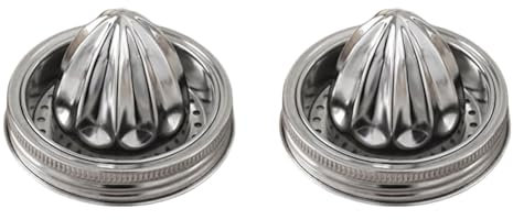 LYEAA Stainless Steel Juicer Lid for Mason Jars Citrus Reamer Lemon Juice Squeezer