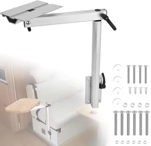 Wohnmobil-Tischbeine,Abnehmbares Wohnmobil Tischbein,Wohnmobil Tischbeine Sockel,508-557.5mm Höhenverstellbare Aluminiumlegierung Tischsockelbein360°Drehbar Stangenstützbein für Wohnmobil,Boot,Yacht