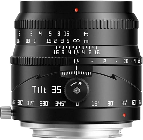TTArtisan 35mm F1.4 Tilt Lens Large Aperture APS-C Manual Lens Compatible with Sony E-Mount Mirrorless Cameras a7 a7II a7III a7R a7RII a7RIII a7RIV a7S a7SII a9 a7C