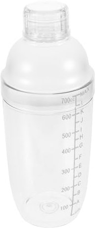 Veemoon Shaker Per Cocktail Shaker Per Tè Al Latte Scala Graduata Visibile Facile Da Usare e Riutilizzabile Leggero e Portatile Sigillato Perdite