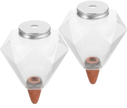 TOYANDONA 2piezas Regadera Automática Transparente para Plantas De Interior Dispositivo De Riego De Jardín Multiusos Herramienta De Autorriego para Plantas De Interior Unidades