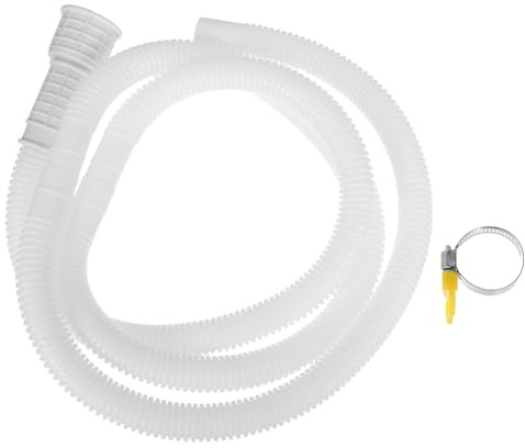HOMSFOU Manguera flexible de drenaje de aire acondicionado, multiusos, tubo ligero para mini split y unidades de CA portátiles, compatible con lavadoras, fácil de doblar y conectar el hogar y la