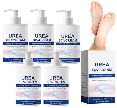 Crème Hydratante Et Anti-crevasses Pour Les Pieds À L'urée, Lotion Pour Les Pieds, Stick De Soin Pour Les Pieds, Hydratante Et Pour Les Mains Et Les Pieds, Talons Crevassés Et Peau Sèche (5pcs)