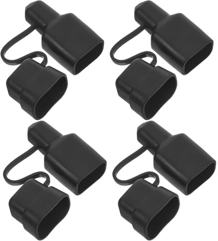 Ipetboom 4 Pezzi Cappucci Protettivi Antipolvere per Connettori Elettrici PVC Resistente Copertura per Spine Cavo Protezione Rapida per Collegamenti Batteria