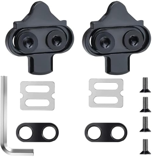 InYoHui SPD Cleats für Shimano SPD-Pedale Kompatibel mit SH51 | Gehärteter Kohlenstoffstahl, Kompatibel mit Klickpedale Unisex Fahrrad Schuhplatten, für MTB, Rennrad und Indoor Cycling