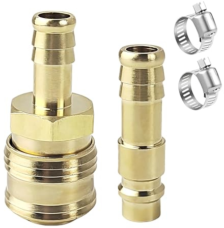 Druckluftkupplung Set Aus Messing – Druckluftanschluss Für Luftleitungen, Hochwertige Druckluft Kupplungen Für Schnellen Anschluss Und Vielseitige Anwendungen
