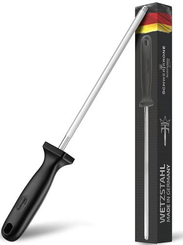 Afilador para cuchillo de Solingen – 34 cm/De Cromo Vanadio Acero Inoxidable//cuchillo afilador Negro