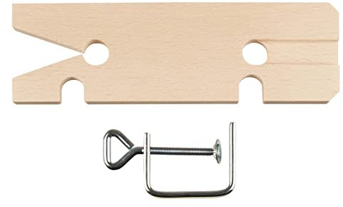 Rudolphs Schatzkiste Fretsaw Board and Clamp 21 x 6.5 x 1 cm