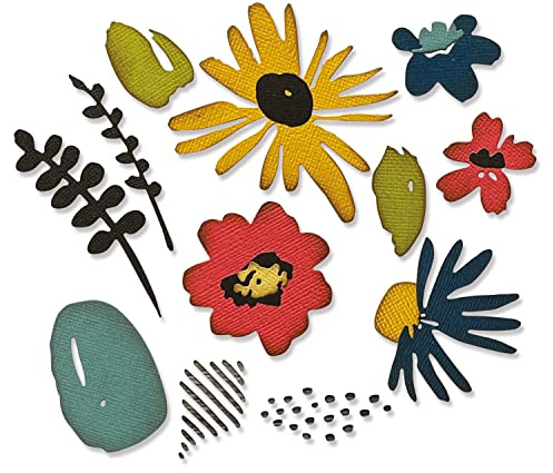 Sizzix Thinlits Die Set 11PK Modern Floristry by Tim Holtz | 665853 |Chapter 2 2022