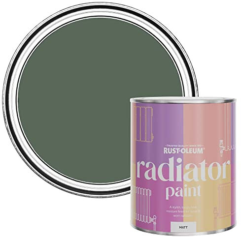 Rust-Oleum Green Heat Resistant Radiator Paint in Matt Finish - All Green 750ml (SHDRCT1109)