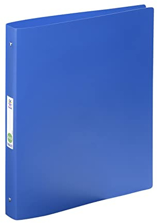 Viquel - Grand classeur souple 24x32 en plastique Essentiel recycle - Etiquette sur le dos - Fabriqué en France - Bleu