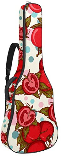 Akustikgitarrentasche Wasserdicht Gitarre Rucksack Dicke Weich Gepolstert Weiß Wassermelone Konzertgitarre Tasche, Farbe8, 42.9x16.9x4.7 in, Taschen-Organizer