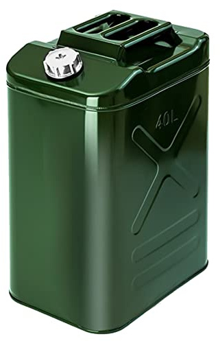 Tanica per carburante da 20L, 25L, 30L, 35L, 40L Latta portatile di stoccaggio del diesel dell'olio, Serbatoio benzina con beccuccio, Auto e Moto Ricambi per esterni di emergenza