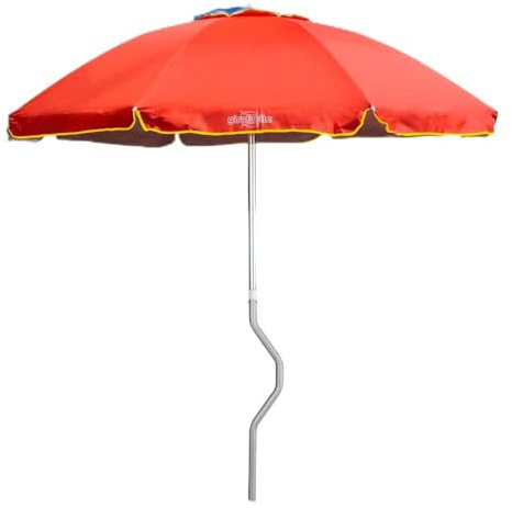 Ombrellone Mare GiraFacile 220 Cm Alluminio Protezione UV Spiaggia Pesca Eolo - Arancione