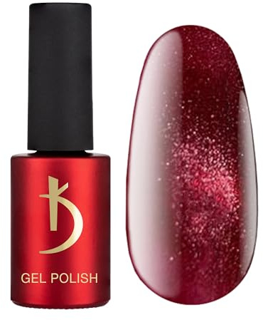 K Professional Nagellack - Cat Shine - Wine - Gel Nail Polish UV LED -7ml- UV Nagellack - Gel Nägel - Gellack - 13CS (Magnetischer Wein Rot)