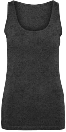 Vero Moda Camiseta de Tirantes Larga VMLULU JRS GA Noos, Gris Oscuro, M