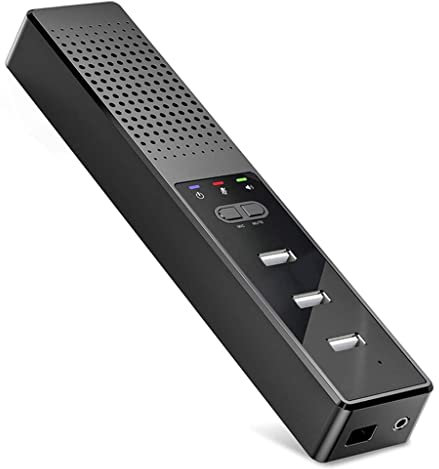 3-i-1 datorhögtalare med mikrofon och hubbar USB-konferenshögtalare, PC-mikrofon för videokonferens
