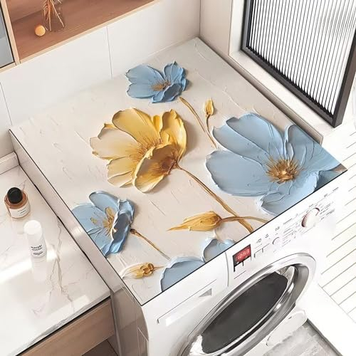 BALAMLB Dessus Machine a Laver Tapis de Machine à Laver,Tapis Lave Linge Dessus Machine à Laver,Top Protection Laveuse,Garde Le Dessus des Machines à Laver et des sèche-Linge Propres R,60x60cm