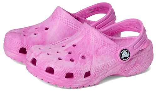 Crocs Classic Watercolor marmorerad Clog T, Pink Swirl, 7 UK barn, Rosa virvel, 7 UK Child