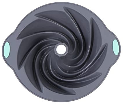 COLLBATH 1 Teglia in Silicone Per Torta A Spirale Grigio Chiaro Sicura Per Luso Facile Da Pulire