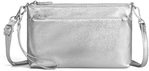 befen Genuine Leather Crossbody Bags for Women Small Handbags Women | Real Leather Cross Body Bag Women Small Phone Bag RFID Shoulder Bags Women Handbags Clutch Bags for Ladies with 2 Straps