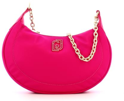 Liu Jo Jeans Borsa a spalla Ecosostenibile in Nylon Dark Fuxia