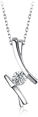 Brudhalsbandskedja, silverhalsband kvinnor med 18k lyxiga damhalsband