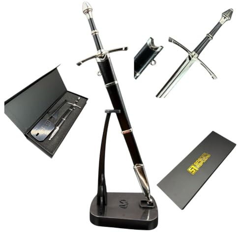 57 SPECIAL REPLICAS Ouvre Lettre Coupe Papier 22 cm avec Support, Gaine et Boîte Cadeau - Inspiré par LOTR - Ouvre Enveloppe Collectif - Decoration de Collection, KW1122