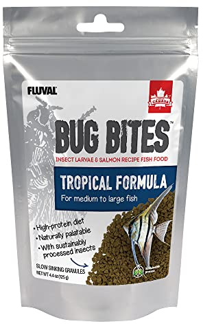 Fluval Bug Bites Tropical Large Granule Fish Food 125g