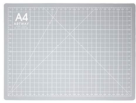 Artway 2302498 Schneidematte, plastik, A4, Grau/Weiß