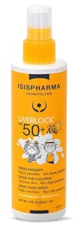 ISISPHARMA UVEBLOCK Spf 50+ Spray Kids Très Haute Protection 200 ml - Protection solaire - Fabrication Française