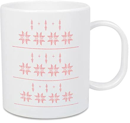 artboxONE Großer Kinderbecher Binary Xmas Stars Red von AB1 Edition - Weihnachten