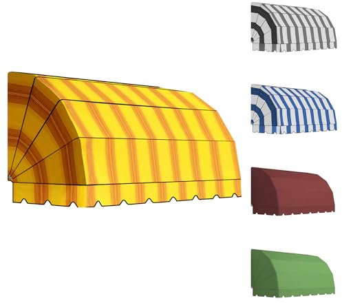 Tenda Cappottina da Sole per Esterno 5 Raggi Tempotest Parà o PVC Impermeabile, Personalizzabile e Motorizzata o Manuale, Tenda da Sole per Finestra o Porta, Parasole da Balcone (L. 200 X S. 100)