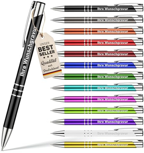 Your Gravur - Kugelschreiber mit Gravur | Scotty - personalisierter Stift - Werbekugelschreiber mit Wunschtext & Logo - 1-2 Tage Lieferzeit - Anzahl: 1