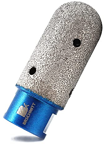 Diamant Fingerfräser 25mm - BRSCHNITT Diamantfräser Vergrößerung Vorhandener Löcher in Porzellan Keramik Fliesen Marmor Granit M14 Gewinde für Winkelschleifer…