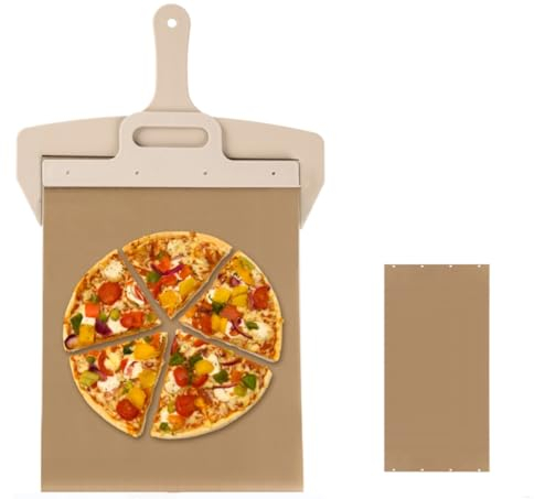 Wsaikis Pizza Peel Slider Pizza Paddle with Handle Sliding Pizza Shovel, Pizza Spatula for Pzza Oven
