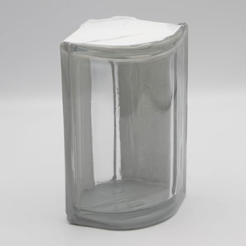 Basic Glasbaustein Vollsicht klar Form-Eckstein, 10,5x19x8 cm