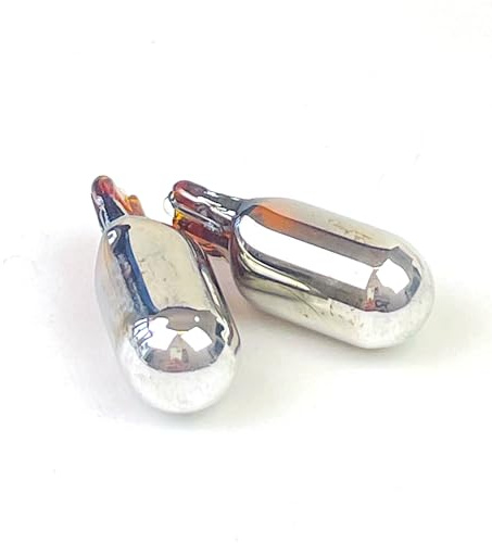 2x Stück - CHROM - WY5W - W2.1x9.5d T10 5W 12V W5W Glühlampe Seitenlinker Autolampen
