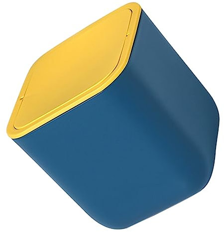 BUGUUYO Mülleimer Klein Mit Deckel Aus Kunststoff Mini-mülleimer Als Papierkorb Für Schreibtisch Küche Büro Und Kleine Räume