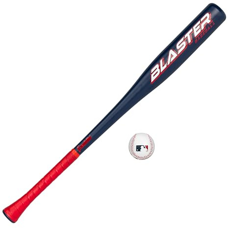 Franklin Sports Blaster Plastic Baseball Bat + Ball Set - Premium Youth 32 Toy Bat + Official Stitched 70mm Lightweight Baseball - Pro-Style for Kids, Teens + Adults