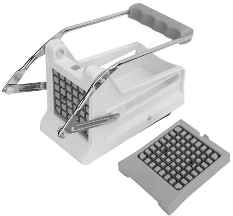 French Fry Cutter Manual Professional Potato Cutter, Stainless Steel Great Commercial French Fries Slicer for Potatoes Carrots Cucumbers (Large)