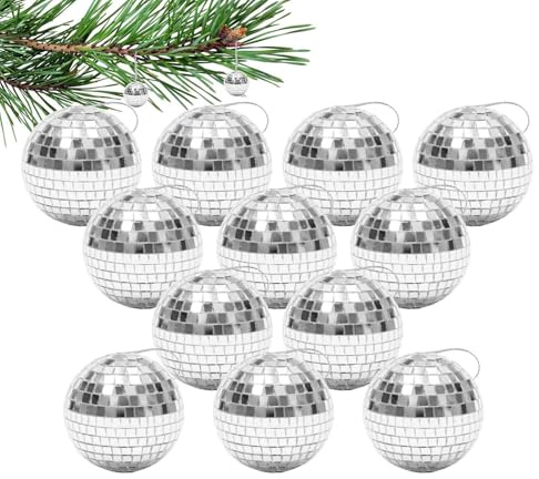 Tktouci Boule à facettes réfléchissante,Décor de pendentif de boule de miroir de barre | Accessoire de décoration à fonction réfléchissante pour les clubs, les mariages et les festivals