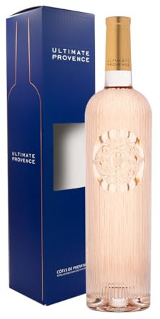 Ultimate Provence - Rosé Wine Côtes de Provence AOP - Syrah, Cinsault, Grenache Noir, Rolle (Vermentino) - Fresh & Fruity - Vegan - Perfect for Celebrations - 75cl Bottle