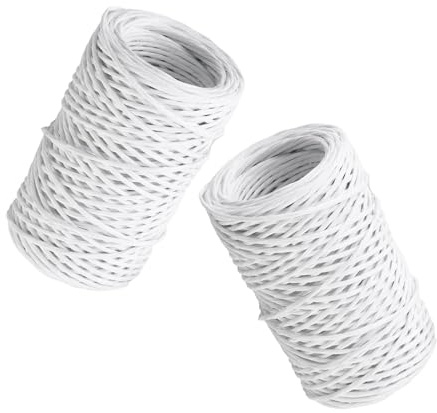 ULTECHNOVO Floristendraht Bindedraht 2 Rollen 50m 1mm Papierummantelter Gartendraht für Blumenarrangements Kränze Hochzeitsdekoration Vielseitiger Floristenbindedraht