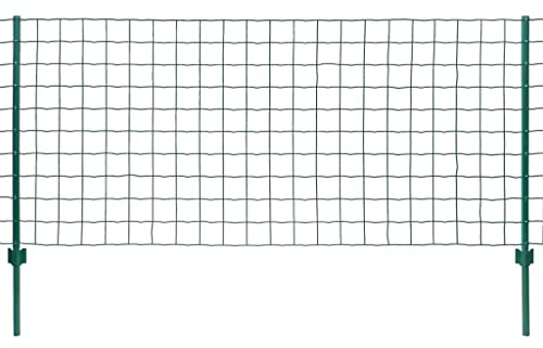 vidaXL Metallzaun Stahl 20 x 1,5 m Grün