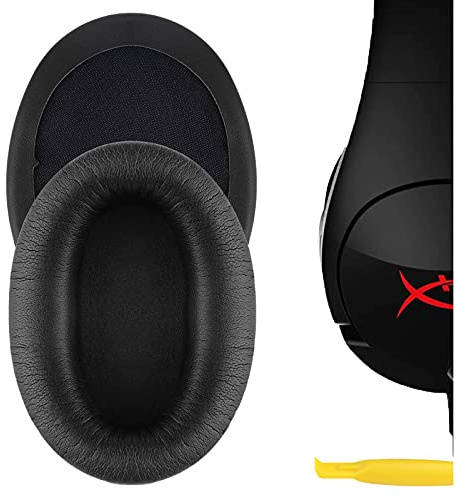 Geekria Cuscinetti auricolari di ricambio per HyperX Cloud Flight, Cloud FlightS, Cloud Stinger, cuffie gaming, cuscinetti per auricolari, parti di riparazione (Nero)