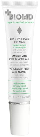 BioMD Olvida tu edad Mascarilla para ojos, mascarilla antiedad, crema de día y de noche para el contorno de ojos, arrugas, 15 ml
