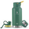 IDEUS Vacuum Insulated Water Bottle, Stainless Steel Double Wall Flask Metal Sports Canteen with Leak-Proof Screw Cap (Garden Green, 32oz (950ml))